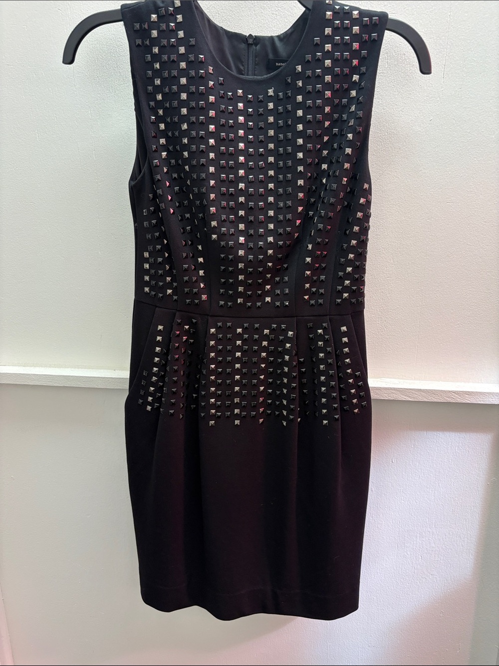 Nanette Lepore Black Studded Sheath Dress